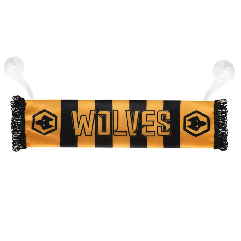 Wolverhampton Wanderers Shirt Store | Crest Car Scarf Collection Wolverhampton Wanderers Official Gear